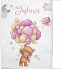 Personalized Baby Blanket with Name - Customized Soft Flannel Blanket for Boys & Girls (60x80 Inches) - Ideal Gift for Baby Shower, Birthday, Christmas, Newborn