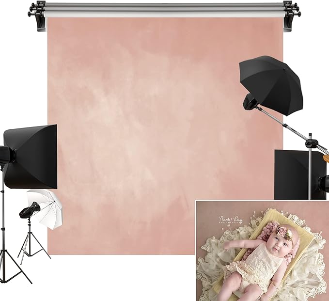 Kate 10x10ft/3x3m Photo Backdrops Photographers Retro Solid Light Pink Background Photography Props Studio Digital Printed Backdrop