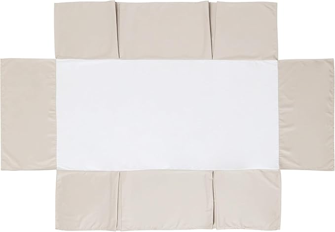 Crib Skirt Dust Ruffle, 100% Egyptian Cotton 400 Thread Count Soft Breathable Crib Bedding Skirt for Baby, Boys and Girls, 52"X28" with 14" Crib Bed Skirt Fading Resistant (Ivory Solid)