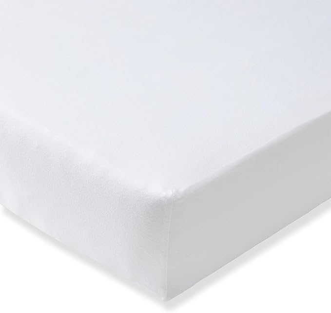 Burt's Bees Baby Essential Organic Cotton Fitted Crib Sheet, Breathable for Boy Girl Standard Crib & Toddler Mattresses