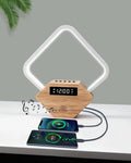 Wood Sunrise Alarm Clock with White Noise Machine 3 Color Night Light 15 Soothing Sounds Sleep Aid 30/60/90min Timer 10 Alarm Ringtones USB C PD Phone Charger Anniversary Birthday Gifts for Women Men
