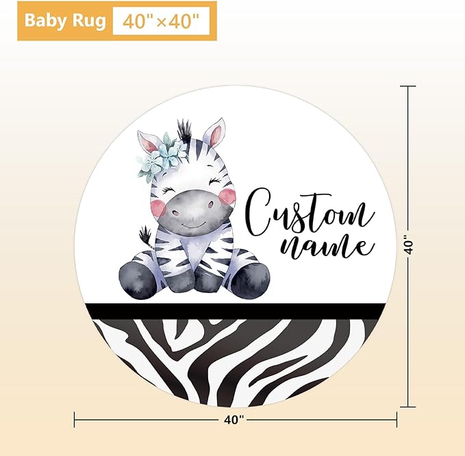 Personalized Baby Crib Bedding Set, 5 Pcs Custom Name Nursery Bedding Set, Striped Zebra Baby Bedding Set for Girls Boys, Double Layer Flannel Baby Crib Set, Toddlers Infants Customized Gifts