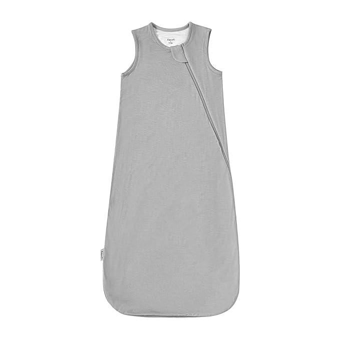 Supersoft Rayon Made from Bamboo Sleep Sack 12-18 Months 0.5 Tog Lightweight Toddler Sleep Sack Baby Wearable Blanket with 2-Way Zipper Summer Unisex Sleeping Bag for Babies - Gray