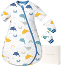 Baby Sleep Sack with Removable Sleeves, Breathable Wearable Blanket for Newborn & Toddler 6-36 Months, Cute Print