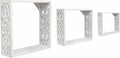 JFY Designs Floating Shelves for Wall Décor - Modern Minimalist Display Shelf with Hidden Brackets, Heavy Duty Rustic Wood Wall-Mounted Storage Organizer Set