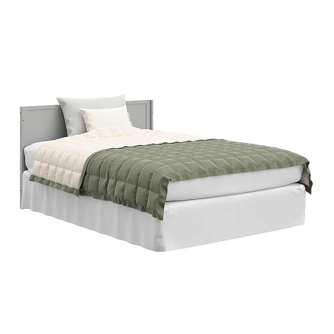 Graco Theo 5-in-1 Convertible Crib & Changer (Pebble Gray) GREENGUARD Gold Certified, Converts to Daybed, Toddler Bed, Full Size Bed, Fits Standard Full-Size Crib Mattress, Adjustable Mattress Height
