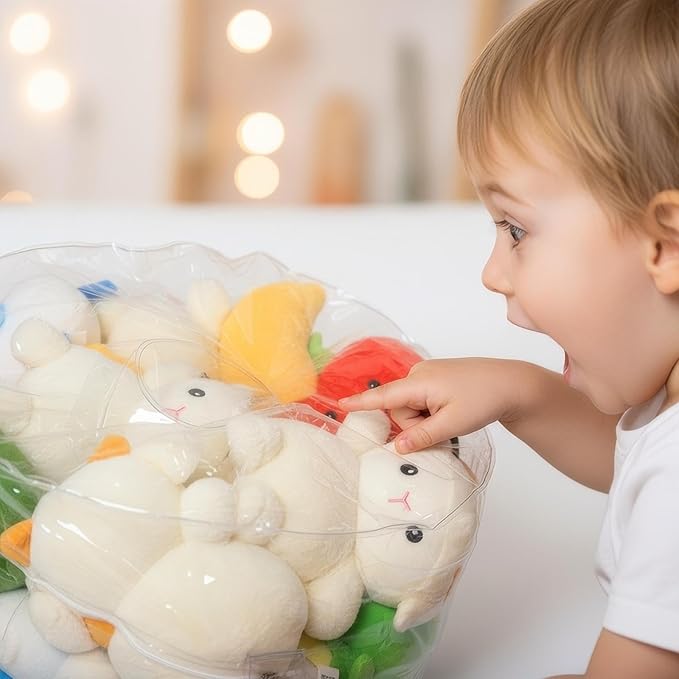 Clear Stuffed Animal Storage Bean Bag Chair Cover - Extra Large 150L, Waterproof & Easy-Clean Toy Organizer with Plastic Window,forNursery, Bedroom, Playroom (Cover Only, No Filler) (C1pcs)
