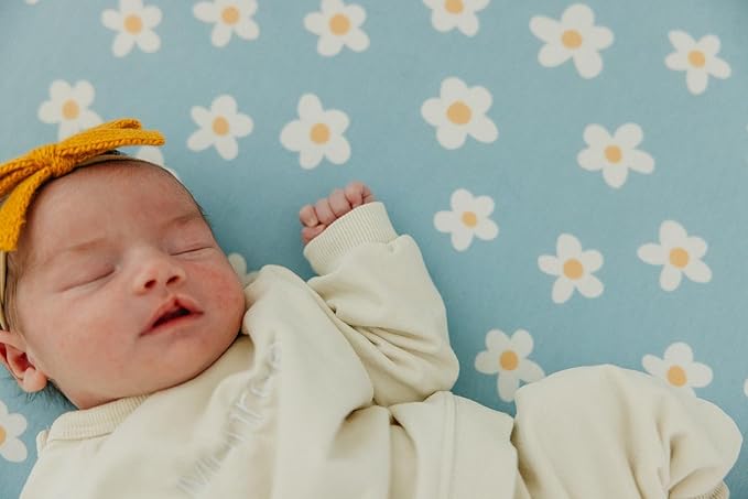 Premium Fitted Knit Crib Sheet/Toddler Sheet Della by Copper Pearl, CP-CRSH-0127-NSZ