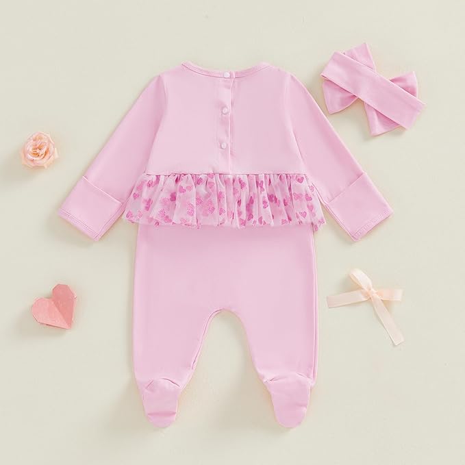 Twopumpkin My First Easter Outfit Baby Girl Newborn Bunny Onesie Ruffle Tulle Tutu Dress Romper Hooded Jumpsuit With Ear