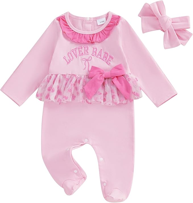 Twopumpkin My First Easter Outfit Baby Girl Newborn Bunny Onesie Ruffle Tulle Tutu Dress Romper Hooded Jumpsuit With Ear