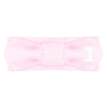 Creative Knitwear Illinois Fighting Illini Infant Girls Pink Solid Hair Knot Headband Embroidered Logo - Size Newborn - 4T