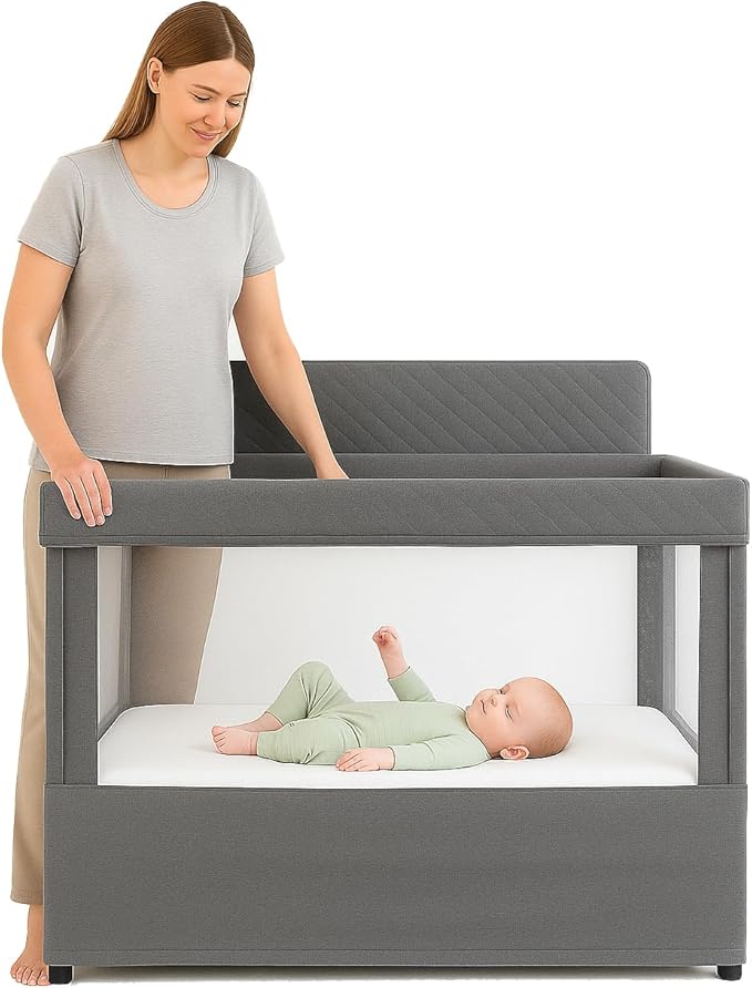 ORGANIC TEXTILES Organic Baby Mattress Topper with Organic Cotton Cover - GOLS/GOTS Certified - Breathable - 3" Playard (38"x26")