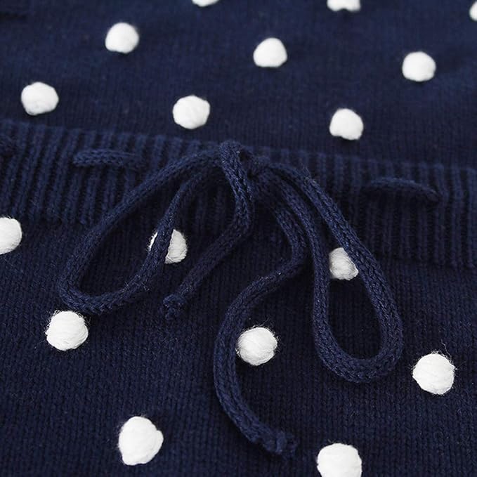 Simplee kids Baby Girl Knit Romper Fall Sleeveless Pompoms Rompers Newborn Little Girl Overall Jumpsuit Outfits