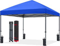 ABCCANOPY Pop Up Canopy - Outdoor Patio Portable Canopy Tent Heavy Duty for Backyard and Deck with 4 Sandbags(Royal Blue, 12x12)