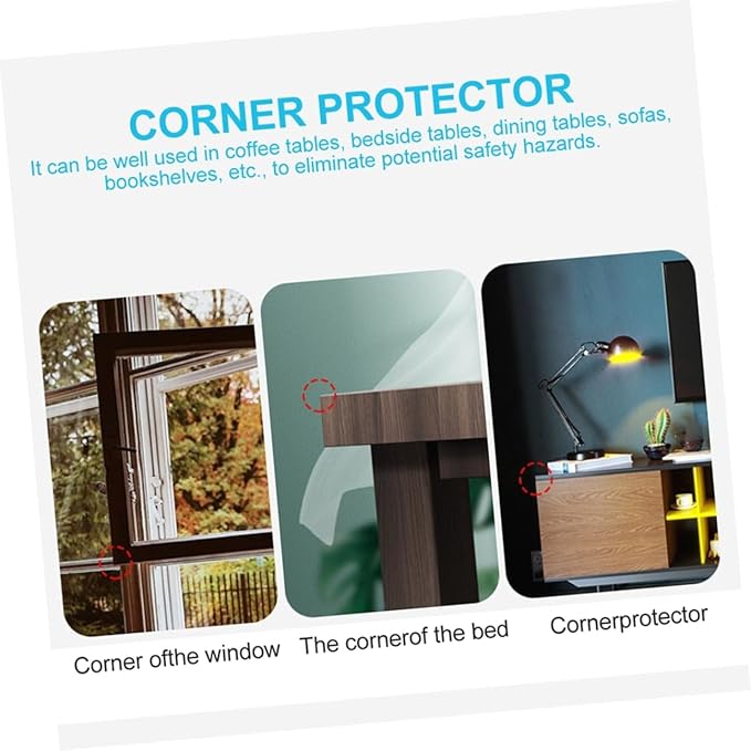 20pcs Safety Corner Protectors Furniture Bumper Guards for Childproofing Tables and Glass Coffee Tables Protective Edge Guards for Home Kindergarten Nursery Use