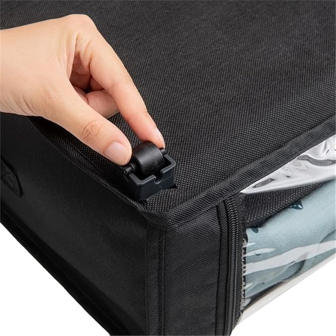 Pemberly Row Set of 2 Under-Bed Rolling Storage Container with Transparent Cover