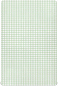 Green Gingham Checkered Crib Sheets for Boys Girls Soft Breathable Mini Crib Sheets for Baby 52" x 28"