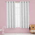 LORDTEX Dinosaur and Star Foil Print Blackout Curtains for Kids Room - Thermal Insulated Curtains Noise Reducing Window Drapes for Boys and Girls Bedroom, 52 x 45 Inch, Greyish White, 2 Panels