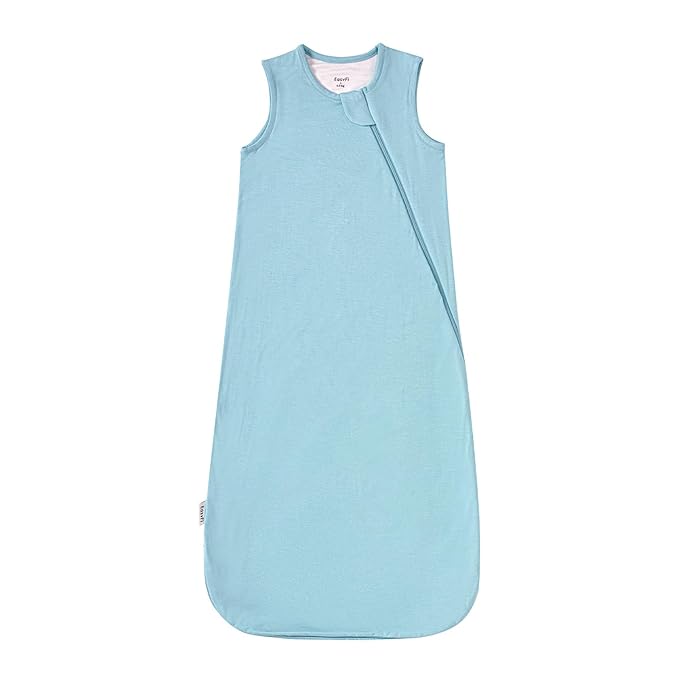 Supersoft Rayon Made from Bamboo Sleep Sack 6-12 Months 0.5 Tog Lightweight Toddler Sleep Sack Baby Wearable Blanket with 2-Way Zipper Summer Unisex Sleeping Bag for Babies - Blue