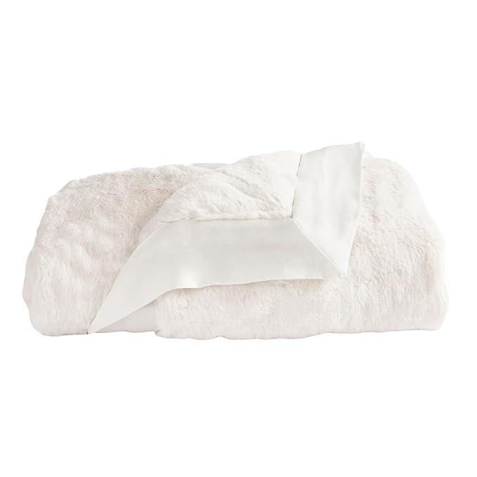 Little Giraffe Baby Blanket - Luxe Soft Blanket with Satin Trim - Baby Stroller Blanket - Newborn Baby Essentials & Baby Gifts - 29x35" - Cream