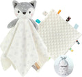 CREVENT Cozy Plush Baby Security Blanket, Loveys for Baby Girls and Boys, Birthday (Deer+Tag)