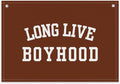 Long Live Boyhood Boys Room Decor - Linen Nursery Banner for Toddler Room Decoration, Farmhouse Kids Wall Hanging, Canvas Banner Flag for Baby Shower, Birthday Gift - A06