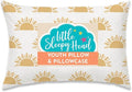 Little Sleepy Head Youth Pillow with Pillowcase 16x22, Soft Jumbo Toddler Pillows, Hypoallergenic Pillow Case - Best Kids Pillows for Sleeping, Perfect Kids Travel Pillows (Sunshines)