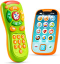 JOYIN Baby Toy Phone, Remote and Smartphone with Music, Fun Learning Musical Toys for Babies, Boys or Girls, Holiday Stocking Stuffers, Birthday Gifts for Kids, Gift for Christmas