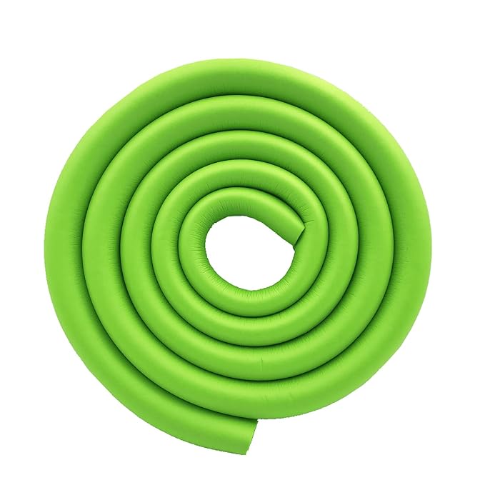 M2cbridge U Shape Extra Thick Furniture Table Edge Protectors Foam Baby Safety Bumper Guard 6.5 Ft (Green)