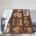 Golden Doodle Blanket Goldendoodle Decor Throw Blanket Super Soft Flannel Lightweight Fluffy Plush Cozy Fuzzy Fleece Gifts Blanket for Dog Lover Women Girls Boys Adults for Bed Sofa 60"X80"