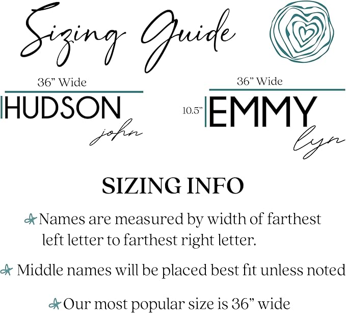 Hickory Hollow Designs Name Sign for Nursery, Woodland Nursery Decor, Custom Plaque, Nursery Decor, Baby Name Signs for Nursery, (Miley Mae)