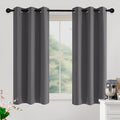 NICETOWN Grey Light Blocking Curtains 54 Inches Long 2 Panels for Living Room, Bedroom, Office Thermal Insulated Blackout Drapes Solid Grommet Noise Reducing Window Curtains, W40