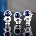 Blue Stars Astronaut Statues, Resin Space Theme Figurines Cake Toppers Shelf Room Decor