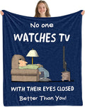 Birthday Gifts for Men Dad Uncle Grandpa, Happy Birthday Gifts for Christmas Fathers Day, Birthday Gift Ideas, Relaxing Blanket Gifts for Coworker, Watches TV with Eyes Closed Blanket, 50"x 60"