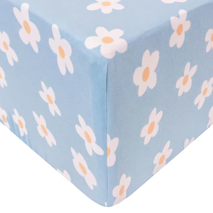 Premium Fitted Knit Crib Sheet/Toddler Sheet Della by Copper Pearl, CP-CRSH-0127-NSZ