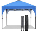 GDY 8x8 Pop Up Canopy Tent, Easy-Setup Gazebo, Outdoor Canopy with 3 Adjustable Heights for Events, Parties, Camping, Blue.