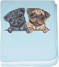 CafePress Pug Pals Baby Blanket, Super Soft Newborn Swaddle