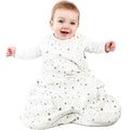 Woolino Merino Wool and Organic Cotton Baby Sleep Bag - 4 Season Classic Sleep Sack for Baby - Two-Way Zipper Sleeping Bag for Baby and Toddler - 6-18 Months - Stars