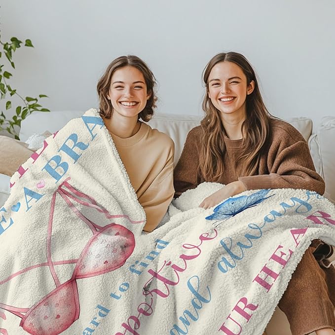 Friends Blanket Gifts for Women, Birthday Gifts for Women, Friendship Gifts for Bestie BBF, Funny Throw Blanket for Friends Female, Best Friend Blankets 50"x60", Gift for Christmas Thanksgiving