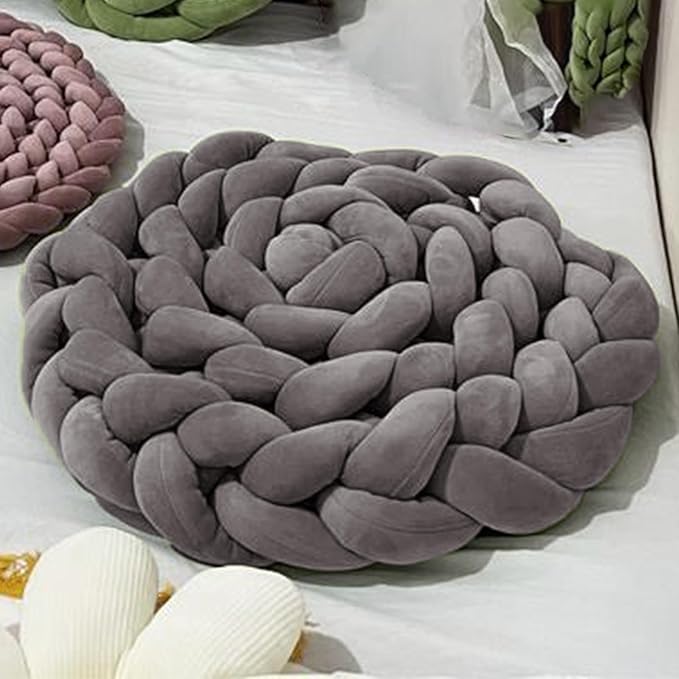 Velvet Chunky Yarn Bulky Giant Arm Knitting Yar n, Super Soft Jumbo Tube Weight Y arn, Fluffy DIY Crochet Hand Making Washable Yar n for Blanket, Pet Bed, Rugs Pillow (2.2lb-Dark Gray)