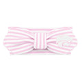 Creative Knitwear Kansas State Wildcats Infant Girls Pink/White Striped Hair Knot Headband Embroidered Logo - Size Newborn - 4T