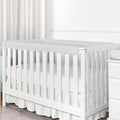 Mesh Sets Toddlers' Bed Rail Bumpers Protecter - Children's Bed Guardrail Padding - Anti-Collision |- Easy InstallEnhanced Safety Mostly Fit (4pc-Gray)