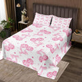 Pink Bowknot Princess Bedspread Twin Size,Disco Crystal Ball Western Cowgirl Coverlet Set,Girls Women Room Decor,Stars Bow Tie Sweet Romantic Quilted Coverlet,Dreamy Bedding Quilt,1 Pillowcase