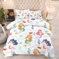 kxry Little Mermaid Princess Comforter Set Twin Size Fairy Tale Sea Shell Grass Bedding Sets for Girls Teens Kids Soft Microfiber Lightweight Comforter Set with 1 Comforter + 1 Pillow Case