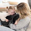 SARANONI Luxury Security Blankets for Babies | Ultra-Soft Lush and Boutique Quality Baby Blanket | Perfect for Infants & Newborns | Charcoal, Mini - 15" x 20"