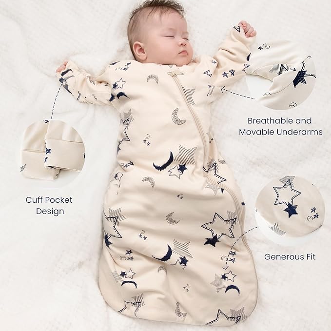 Unisex Sleeping Bag for Babies and Toddlers 3.5 Tog Sleep Sack, Baby Sleep Sack, One piece with sleeves, Gifts for Baby