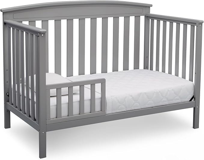 Delta Children Gateway 4-in-1 Convertible Crib - Greenguard Gold Certified, Grey