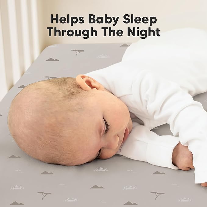 2-Pack Waterproof Crib Sheets for Girl, Boy - Organic Cotton 52X28 Fitted Crib Sheets Neutral, Crib Mattress Protector Sheets, Soft Toddler Bed Sheets,Washable Infant Fitted Baby Crib Sheets(Savannah)