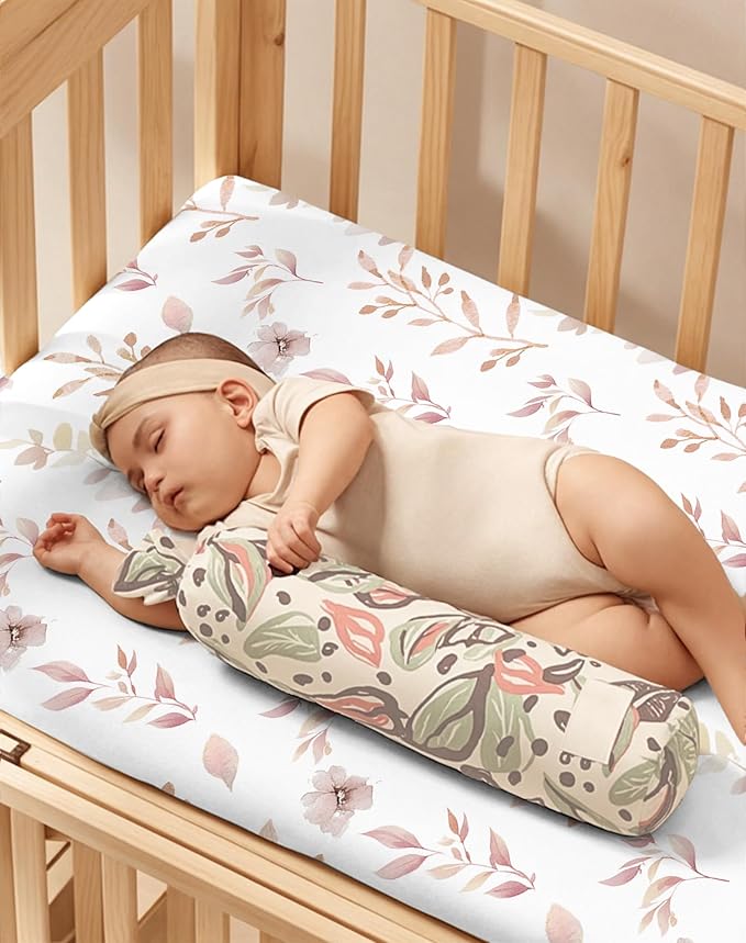 Crib Sheets for Boys and Girls, 2 Pack Fitted Baby Sheets for Standard Toddler Mattress 28" x 52", Soft Breathable Jersey Knit Baby Bedding (Bunny Garden)