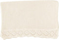 Baby Knit Blanket, 100% Cotton Waffle Patterns, Soft, Cozy, Lightweight Swaddle for Newborn & Infant Swaddling Beige Neutral, Perfect Baby Shower Ideas Cream 30x30